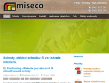 Tablet Screenshot of miseco.sk